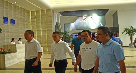 涪陵区委书记及宗申产业集团董事局主席莅临yl23455永利集团参观指导